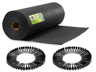 Agrotextília - Agrotextilné mulčovanie (proti burine) Plonos čierny 160 x 10000 cm 50 g/m²