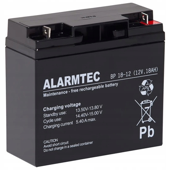 BATÉRIOVÝ ALARMTEC BP 18 Ah 12 V 18-12