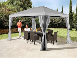 Predajný stan, altánok - HLINÍKOVÁ ZÁHRADNÁ PAVILÓN ALTANA ROMA 3x4 m