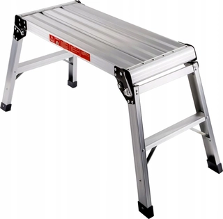 Rebrík - Hliníková pracovná platforma vyššia 50 cm 150 kg