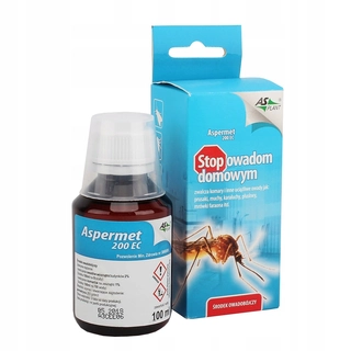 Repelent proti hmyzu - Tekutý prípravok proti švábom, kliešťom, komárom, moliam, mravcom, muchám, plošticám, rybkám Asplant 0,1 kg 100 ml