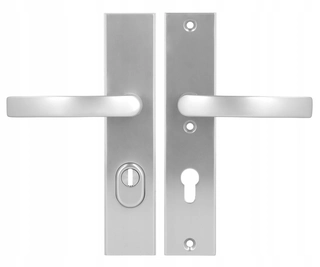 Kľučky na dvere - AXA Anti -Burglary Ruck Ruck Odin 72 mm f6 Inox Flex
