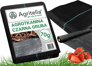 Agrotextília - Mulčovacia tkanina Agrotella (proti burine) Agritalla AC70210R čierna 110 x 2000 cm 70 g/m²
