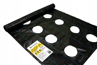 Tkanina, fólia - Agrotextília s otvormi 1,1x50m 90g na výsadbu