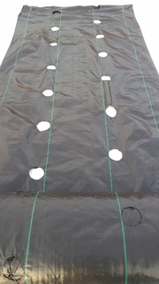Tkanina, fólia - Tkaná agrotextília s OTVORMI pre JAHODY 60 cm x 10m