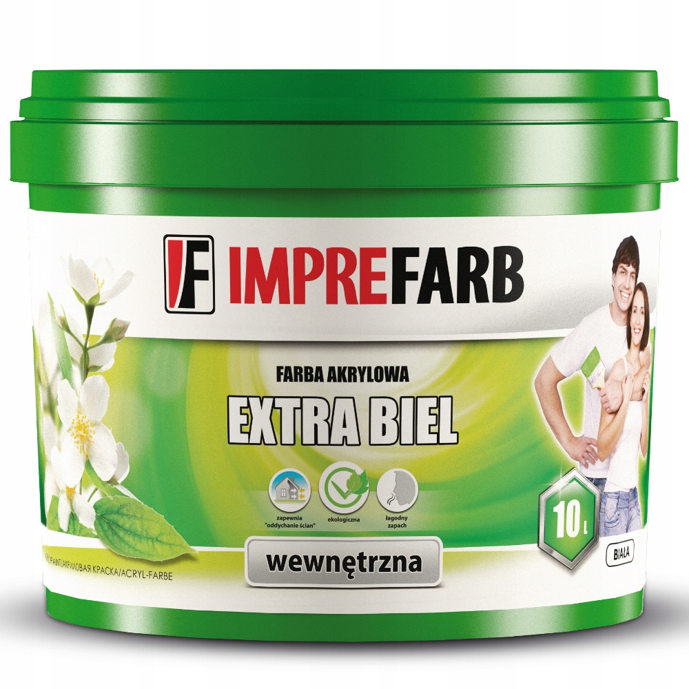 Imprefarb latexová farba na steny 10 l BIELA