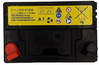 Batéria na kosačku - Batéria pre traktor MTD 725-07096 17AH 230A