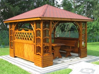 Pavilón, prístrešok  - Altánok FPHU Grzegorz. drevo 310 x 310 x 290 cm