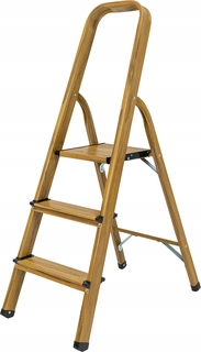 Rebrík -  Hliníkový rebrík vzhľad dreva CF-133A 67 cm