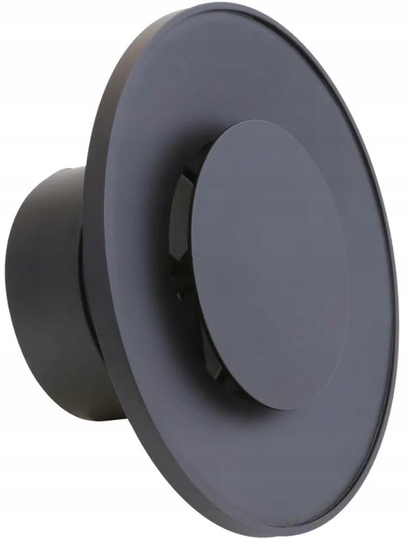 ASV kovový difúzor prívodu vzduchu, 100mm, rám ČIERNA