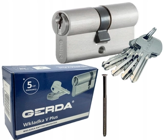 Zámok na dvere -  Anti -burglary Vložka 30/30 Gerda V Plus spojka