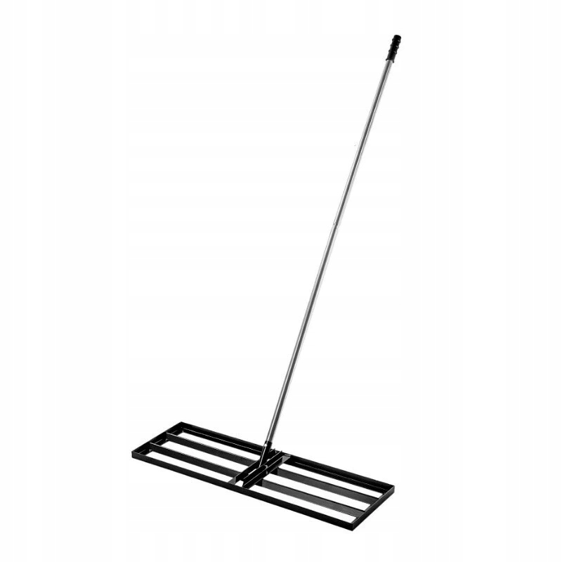 Ručná zarovnávač terénu Aqbau s rukoväťou 175 cm, hrable na trávu 75x25 cm