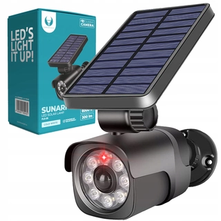 Uličná lampa - Pouličné svietidlo 4 W 300 lm na solárne napájanie