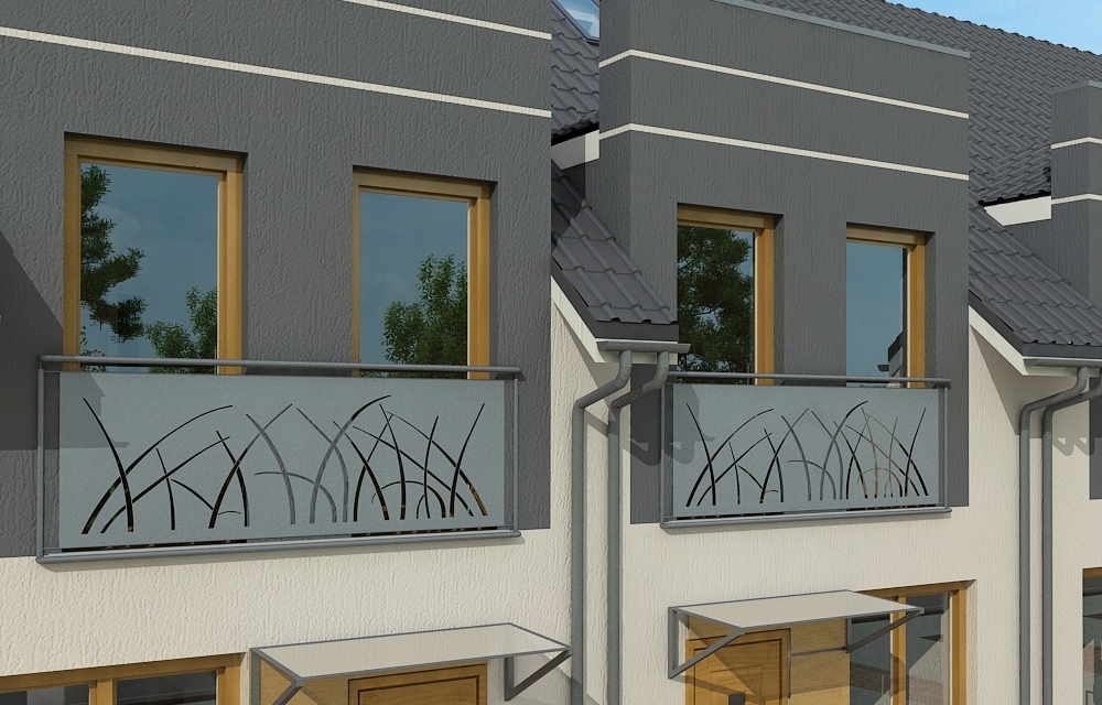 BALKONOVÁ BALUSTRADA MODERNÝ VZOR