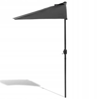Záhradný slnečník - Klasický dáždnik Kingsleeve, sivý, 270 x 230 cm
