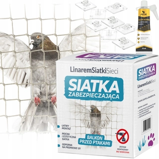 Repelent, plašič  pre zvieratá - Ochranná sieť Linarem SiatkiSieci 6 m x 3 m béžová