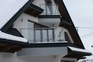 Zábrana na schody -  Sklo z nehrdzavejúceho skla Balustrades Bielsko Krakow