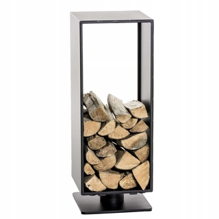 Stojan na drevo - Bass Stand Drevo do krbu 30x30x60 čierna matná