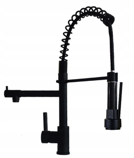 Kuchynská batéria- Kitchen batérie Spiral Duo Black, drez