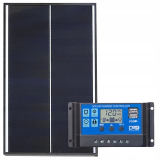 Solárny panel - Batérie Solárny panel 30W 12V Mono + regulátor USB
