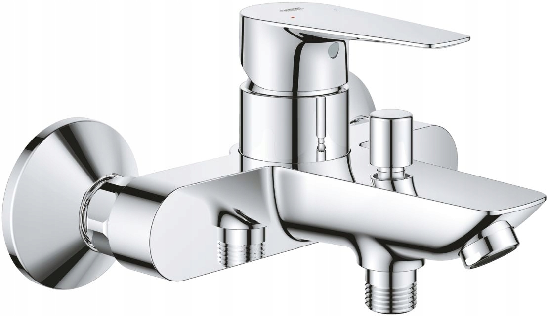 Grohe START EDGE jednopáková nástenná vaňová a sprchová batéria, chróm