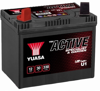 Diel, príslušenstvo do kosačky - YUASA GARDEN U1 BATÉRIA 30AH 330A 12V L+ NA KOSAČKU