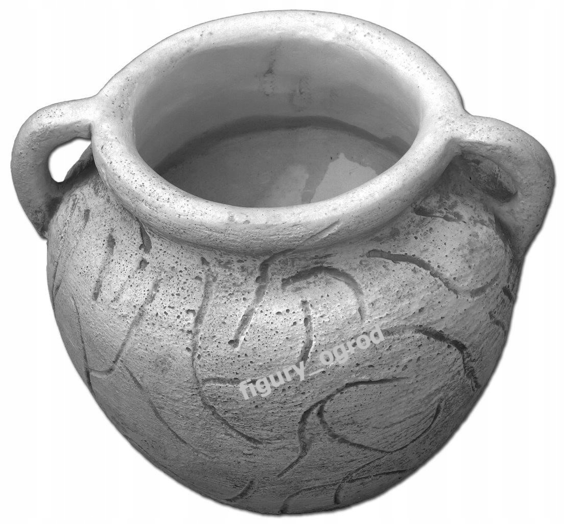 Betónový sivý kvetináč 27 cm × 25 × 20 cm