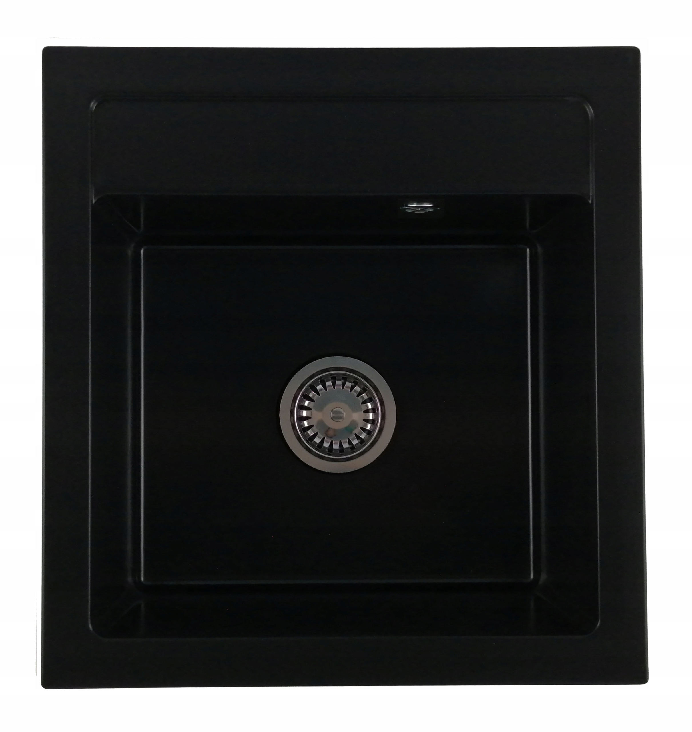 Brado BIG DON jednomiskový drez Black Siphon Chrome black granit