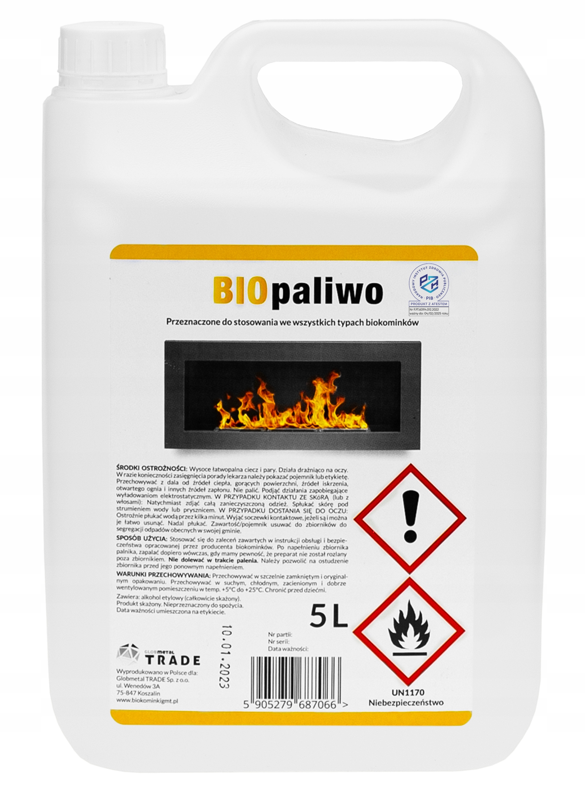 Biokrbové palivo Biokrby GMT 5 l