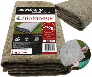 Agrotextília - Agrotextilné mulčovanie (proti burine) Biolaneus sivá 100 x 500 cm 250 g/m²