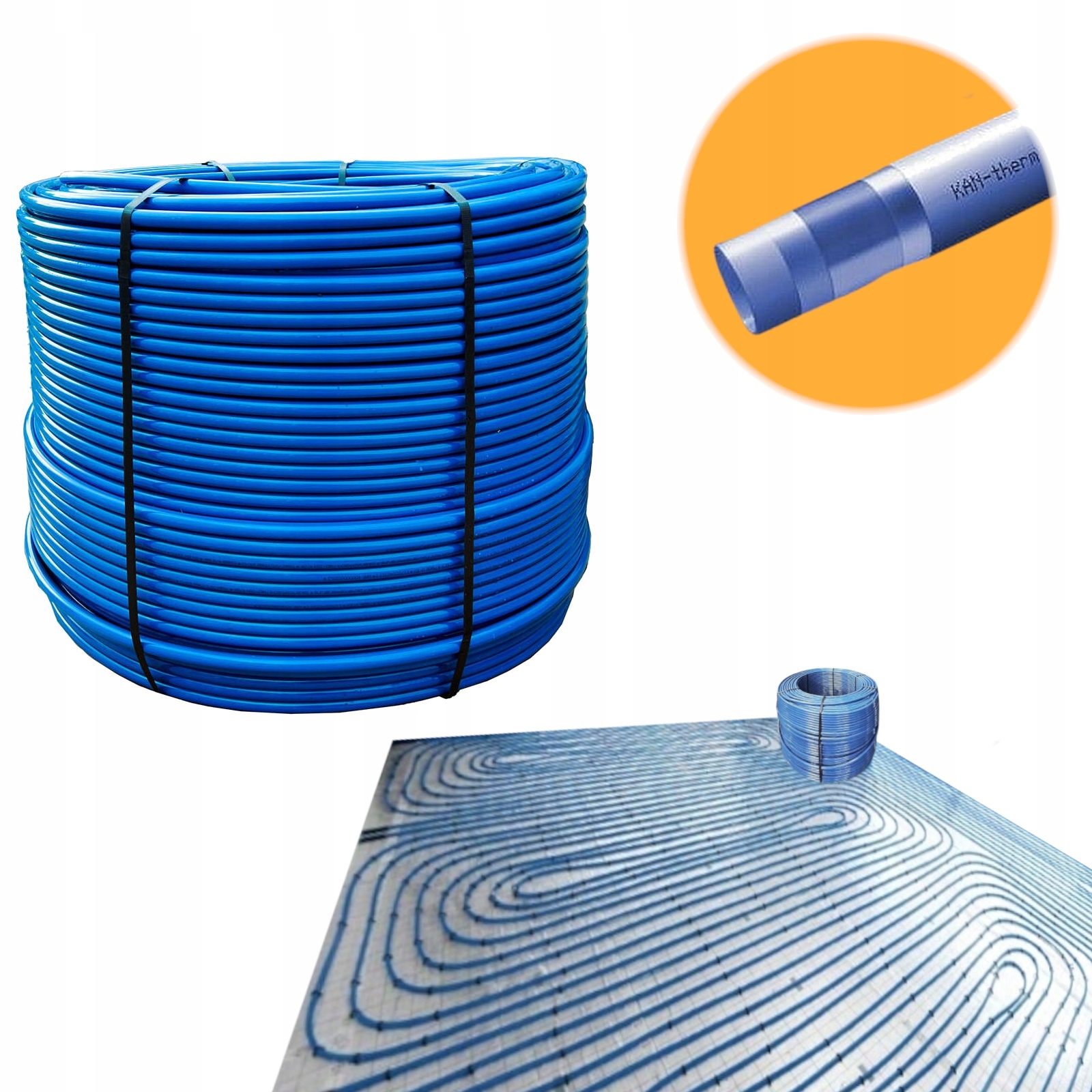 KAN-therm RURA PE-RT 16x2,0 Modrá podlaha PEX 600m