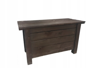 Záhradný úložný box - Drevený záhradný box, 80 litrov