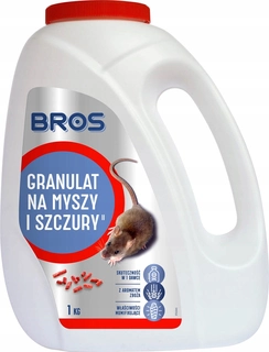Repelent, plašič  pre zvieratá - Granule pre myši a potkany Bros. 1 kg