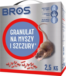 Repelent, plašič  pre zvieratá - Granule pre myši a potkany Bros 2,5 kg