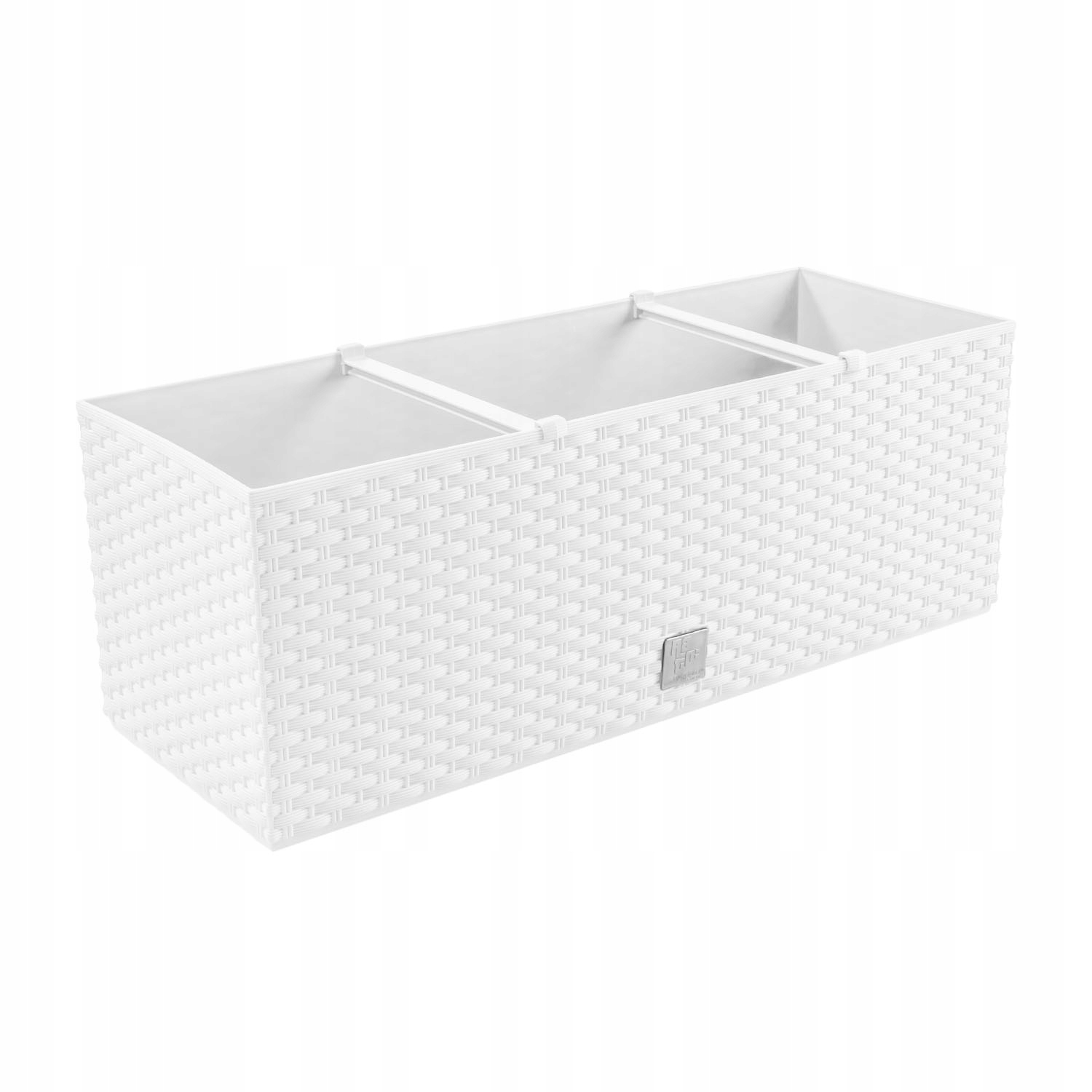 Kvetináč Prosperplast 51,5 cm x 19,5 x 18,5 cm plastový biely