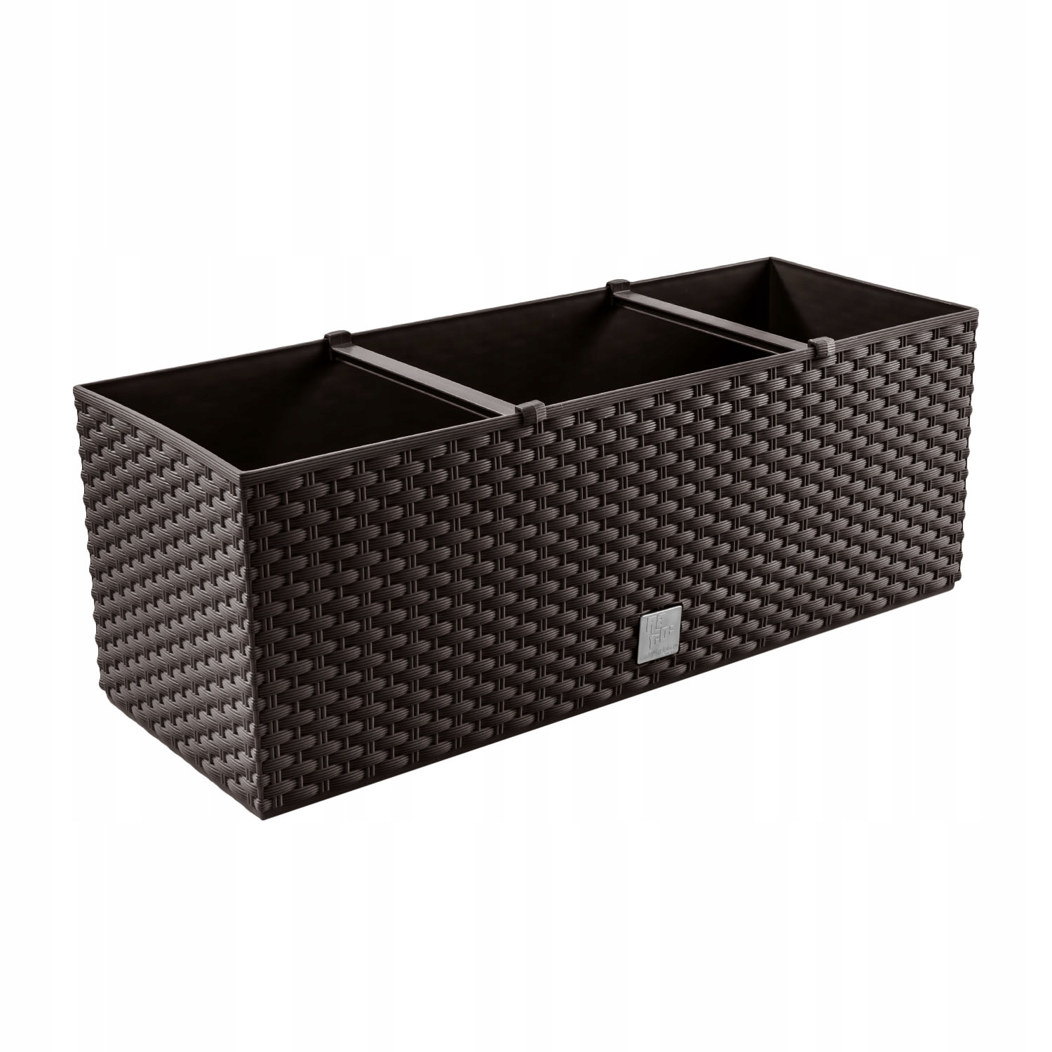 Pafen kvetináč 51,5 cm x 19,5 x 18,5 cm plastový odtieň hnedej a béžovej