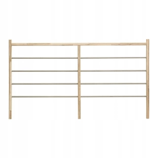 Zábrana na schody -  Horizontálna zábradlia kôra chrobáka MP Max Oak Inox