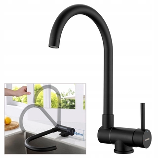Kuchynská batéria- Kitchen batérie Skladacia Inox Black