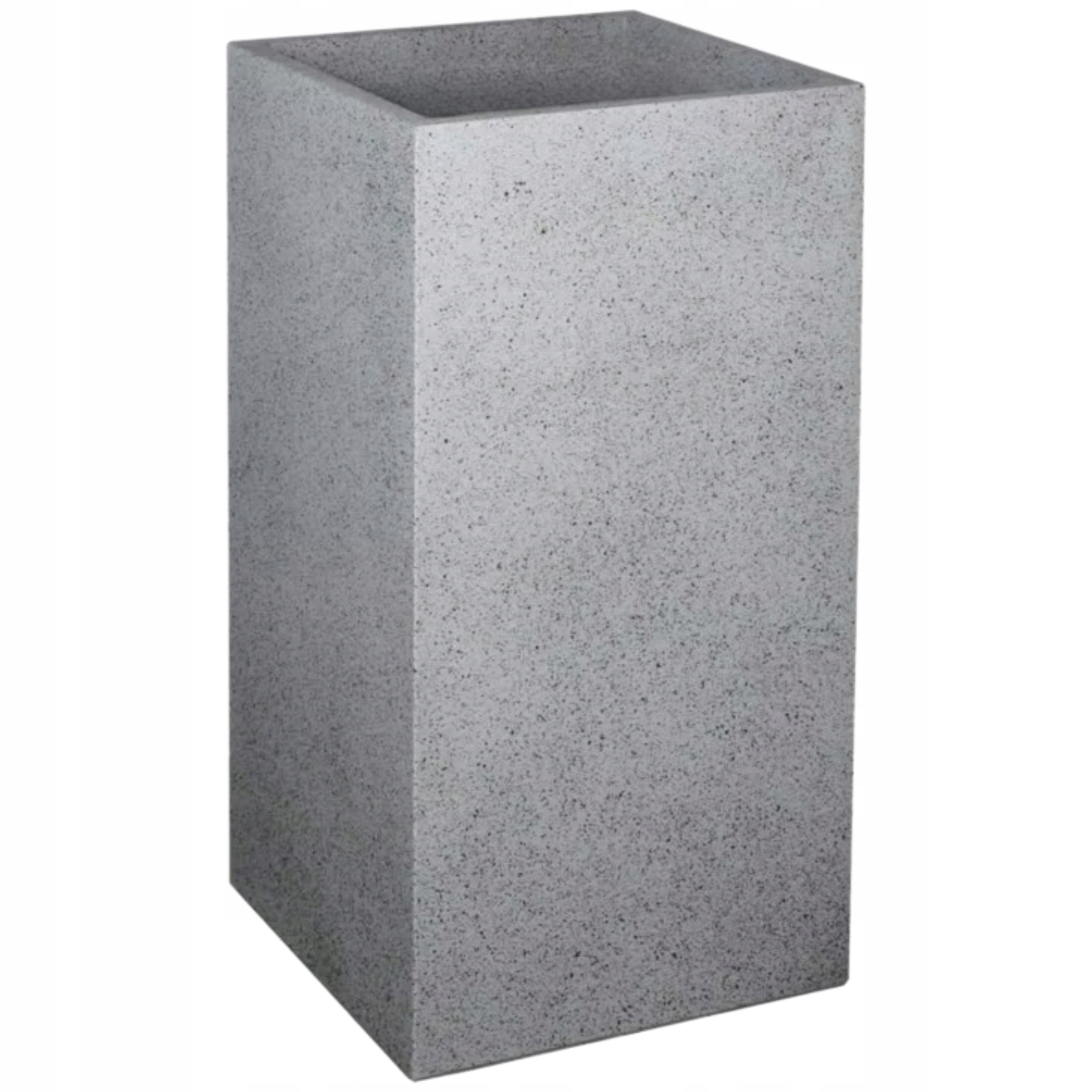 Mrazuvzdorný architektonický betónový kvetináč 233 kg – 50 × 50 × 100 Abiko