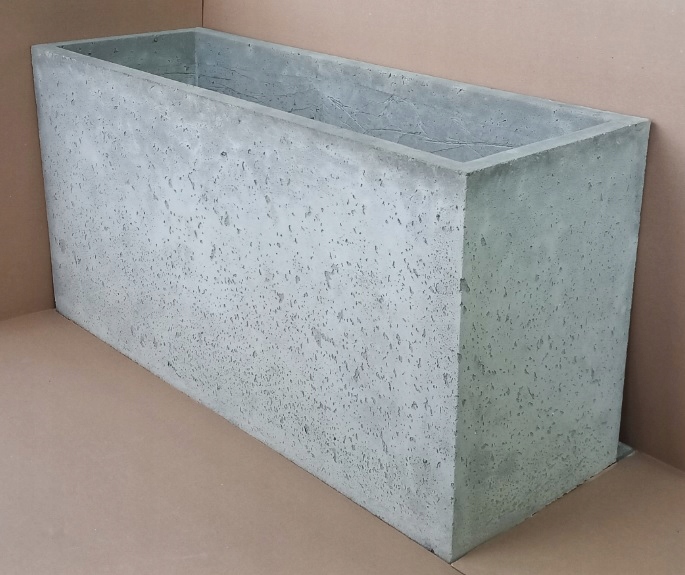 Betónový kvetináč 100 × 35 × 50 betónové záhradné kvetináče obdĺžnikový kvetináč 100 cm