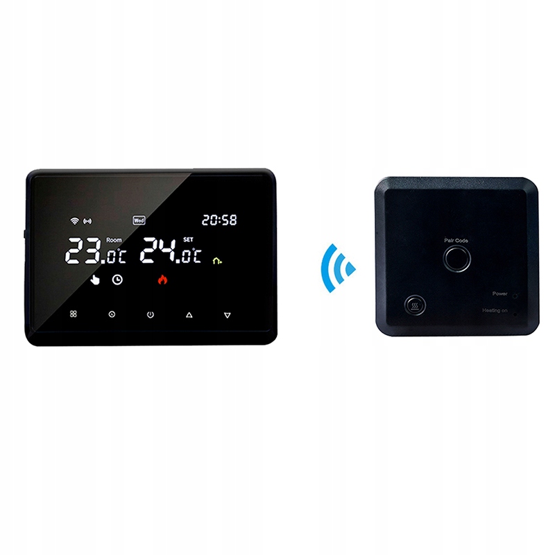 Bezdrôtový RF + WiFi termostat pre kotol 1 ks