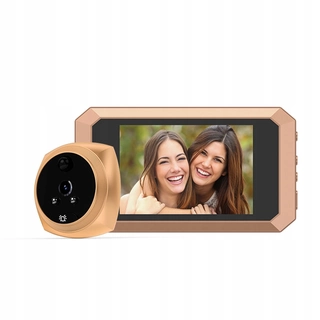 Bezdrôtový LCD ViewFinder 4.1 Zlatý fotoaparát zvonček