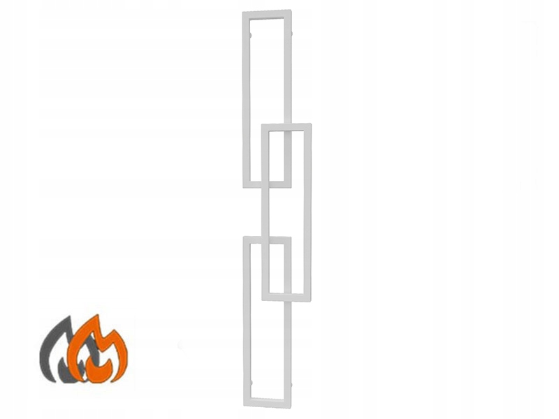 Vodný kúpeľňový radiátor Materace z Gór 411 W 300 x 1710 mm biely