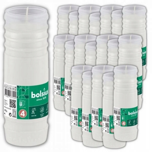 Náplne do svietnikov Bolsius RP4 91H, 91 hodín horenia, 20 kusov