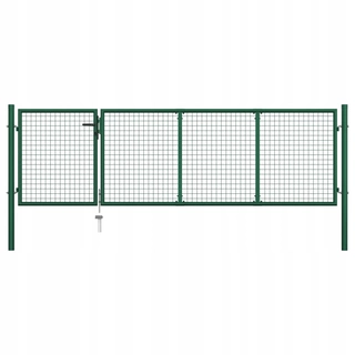 Pletivo, oplotenie - Plot brána, oceľ, 350 x 100 cm, zelená