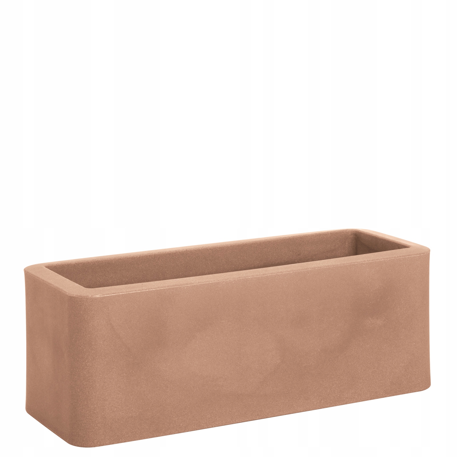 Kvetináč Nicola 50 cm x 20 x 18 cm, plast, odtiene hnedej a béžovej
