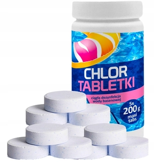 Bazénová chémia - Chlór Gamix tablety 1 kg 1,5 l