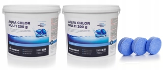 Chlór pre bazénové tablety BLUE 200G Chémia 2x5kg