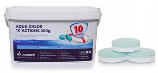 Bazénová chémia - Chlórové tablety Aquapool Aqua Chlor 10 Actions 5 kg