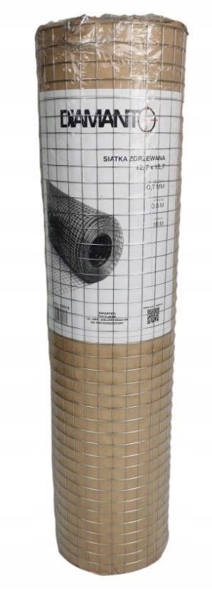 Zvárané pletivo, výška 0,5m, rozmer oka 16x16mm, 10m